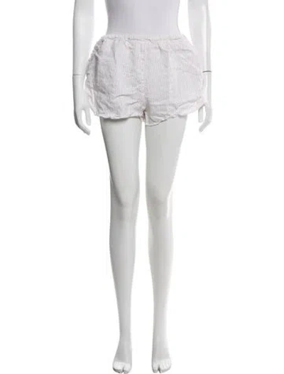 Pre-owned Deiji Studios Linen Striped Pajamas In Neutral