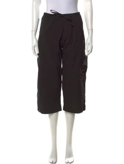 Pre-owned Deiji Studios Linen Wide Leg Pants In Black