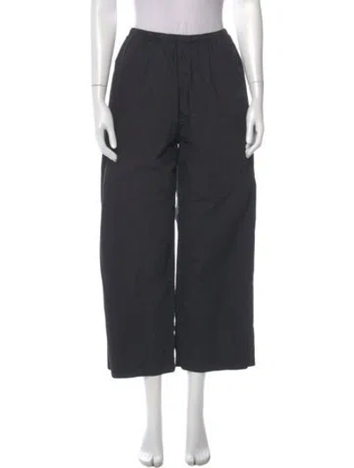 Pre-owned Deiji Studios Linen Wide Leg Pants In Gray