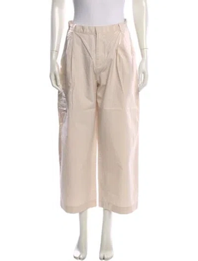 Pre-owned Deiji Studios Linen Wide Leg Pants In Neutral