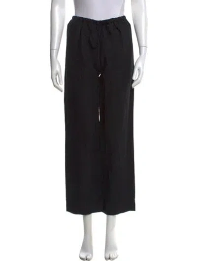 Pre-owned Deiji Studios Linen Wide Leg Pants W/ Tags In Black
