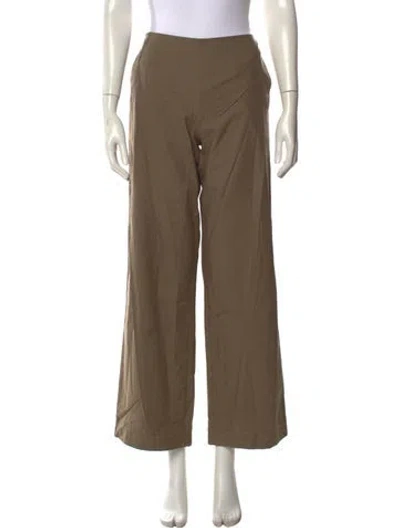 Pre-owned Deiji Studios Linen Wide Leg Pants W/ Tags In Green
