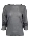 Deiji Studios Long-sleeve Ribbed T-shirt In Gray
