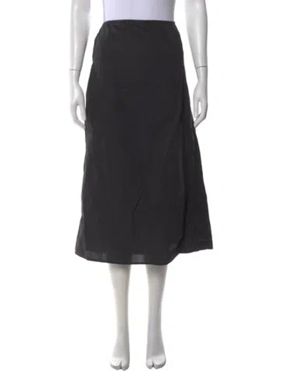 Pre-owned Deiji Studios Midi Length Skirt In Black