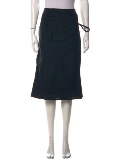 Pre-owned Deiji Studios Midi Length Skirt In Black