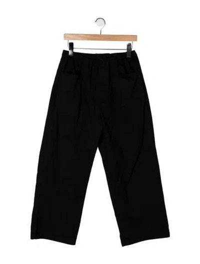 Pre-owned Deiji Studios Mid-rise Wide Leg Jeans In Black