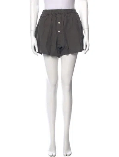 Pre-owned Deiji Studios Mini Shorts In Gray