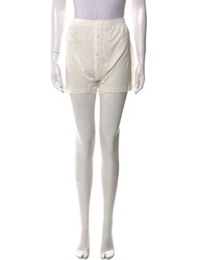 Pre-owned Deiji Studios Mini Shorts In Neutral