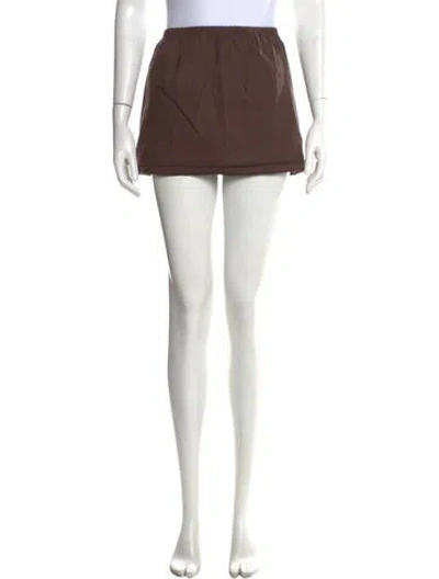 Pre-owned Deiji Studios Mini Skirt In Brown