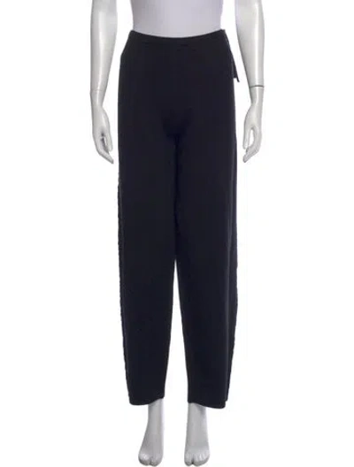 Pre-owned Deiji Studios Nylon Wide Leg Pants In Black