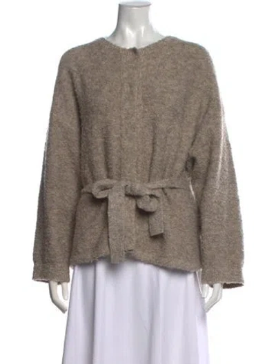 Pre-owned Deiji Studios Open Front Sweater In Neutral