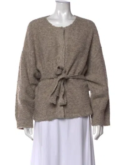 Pre-owned Deiji Studios Open Front Sweater In Neutrals