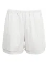 Deiji Studios Pinstripe-pattern Shorts In White