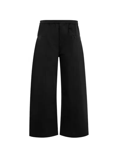 Deiji Studios Pleated Wide-leg Palazzo Pants In Black