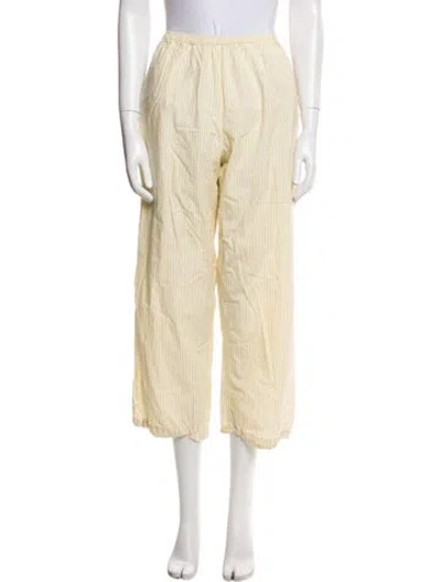 Pre-owned Deiji Studios Ruffle Embellishment Pajamas In Neutral