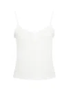 Deiji Studios Ruffle-trim Clasp Singlet Top In White