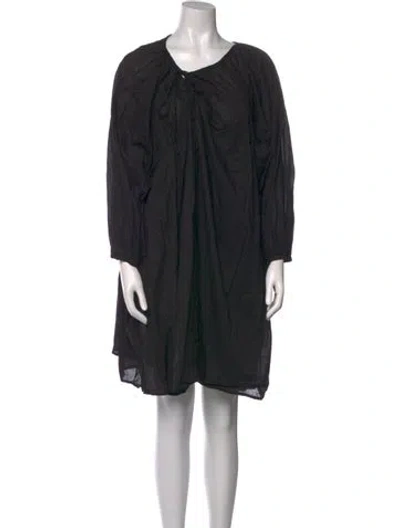Pre-owned Deiji Studios Scoop Neck Knee-length Dress W/ Tags In Black