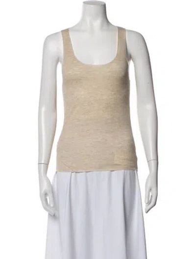 Pre-owned Deiji Studios Scoop Neck Sleeveless Top In Neutrals