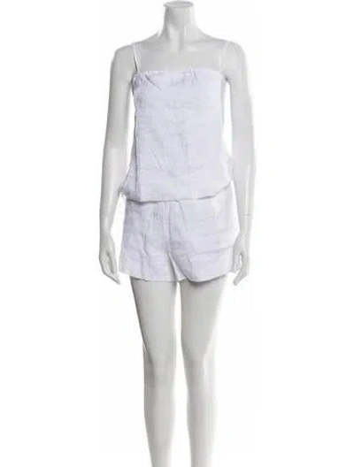 Pre-owned Deiji Studios Short Set W/ Tags In White