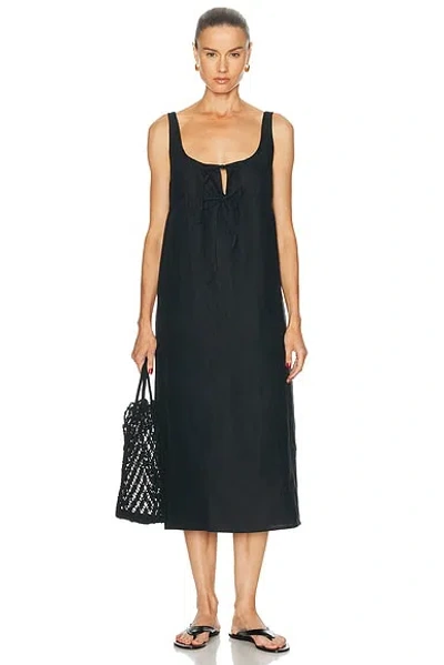 Deiji Studios Sleeveless Cord Dress In Black