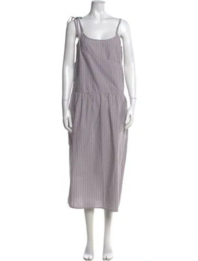 Pre-owned Deiji Studios Square Neckline Long Dress W/ Tags In Neutral