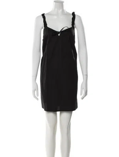 Pre-owned Deiji Studios Square Neckline Mini Dress W/ Tags In Gray