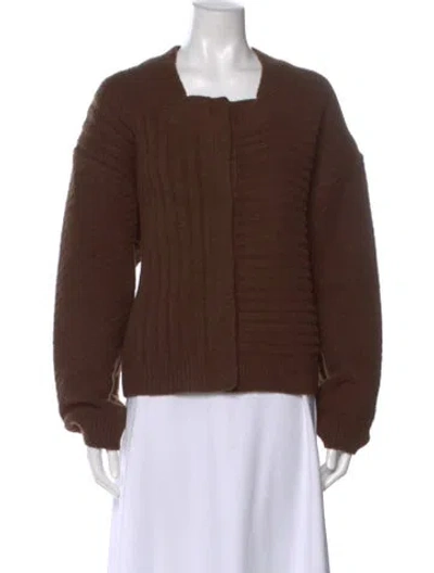 Pre-owned Deiji Studios Square Neckline Sweater In Brown