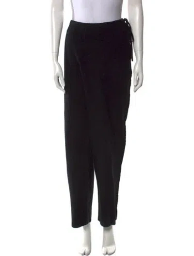 Pre-owned Deiji Studios Straight Leg Pants In Black