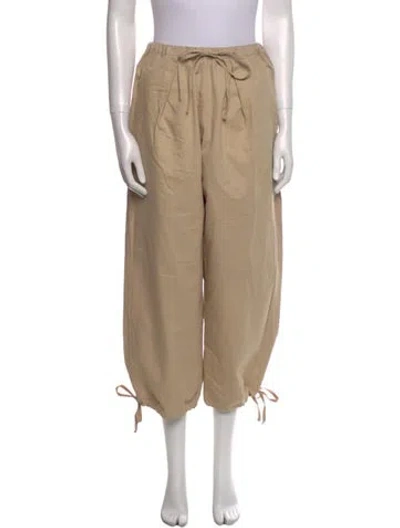 Pre-owned Deiji Studios Straight Leg Pants In Neutral