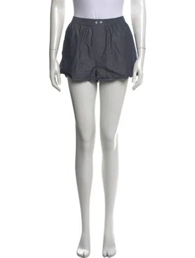 Pre-owned Deiji Studios Striped Mini Shorts In Black