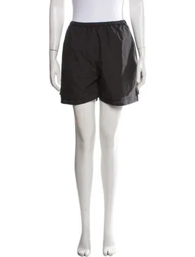 Pre-owned Deiji Studios Striped Mini Shorts In Grey