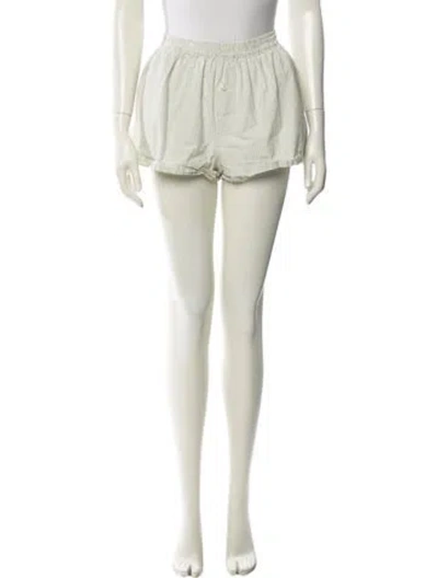 Pre-owned Deiji Studios Striped Mini Shorts In Neutral