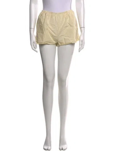 Pre-owned Deiji Studios Striped Mini Shorts In Pink