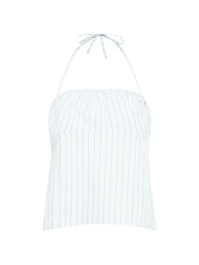 Deiji Studios Striped-pattern Top In White