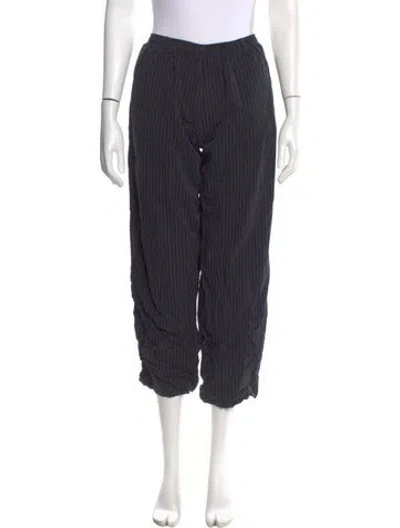 Pre-owned Deiji Studios Striped Wide Leg Pants In Blue