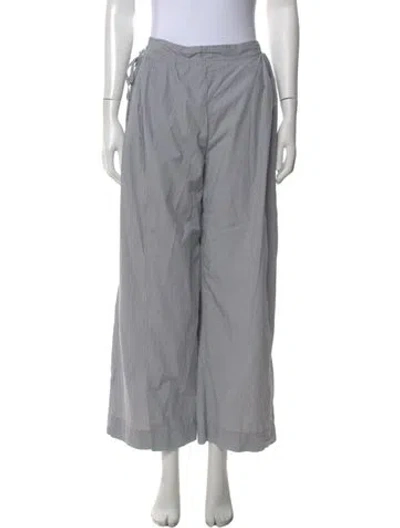Pre-owned Deiji Studios Striped Wide Leg Pants In Blue