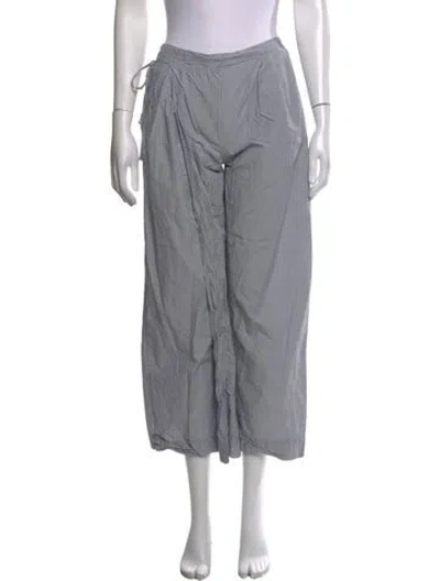 Pre-owned Deiji Studios Striped Wide Leg Pants In Blue