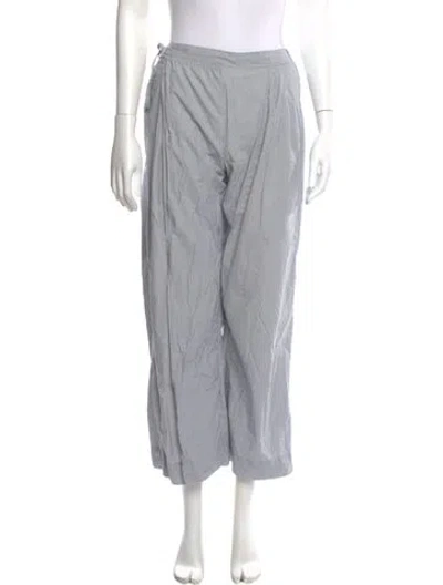 Pre-owned Deiji Studios Striped Wide Leg Pants In Gray