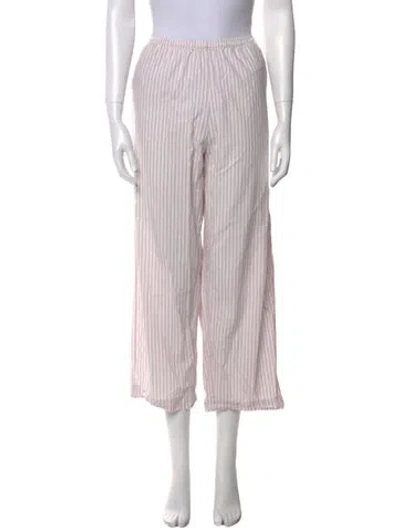 Pre-owned Deiji Studios Striped Wide Leg Pants In Multi