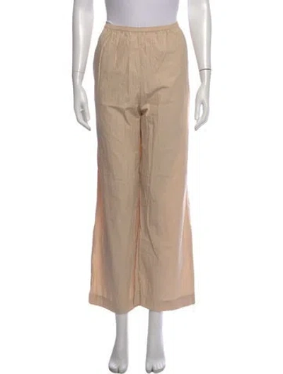 Pre-owned Deiji Studios Striped Wide Leg Pants In Neutrals