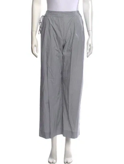 Pre-owned Deiji Studios Striped Wide Leg Pants W/ Tags In Gray