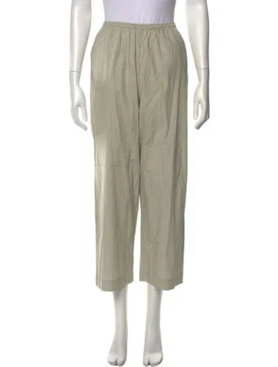 Pre-owned Deiji Studios Striped Wide Leg Pants W/ Tags In Green