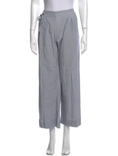 Pre-owned Deiji Studios Striped Wide Leg Pants W/ Tags In Grey