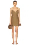 Deiji Studios Tie Front Dress In Pine Check