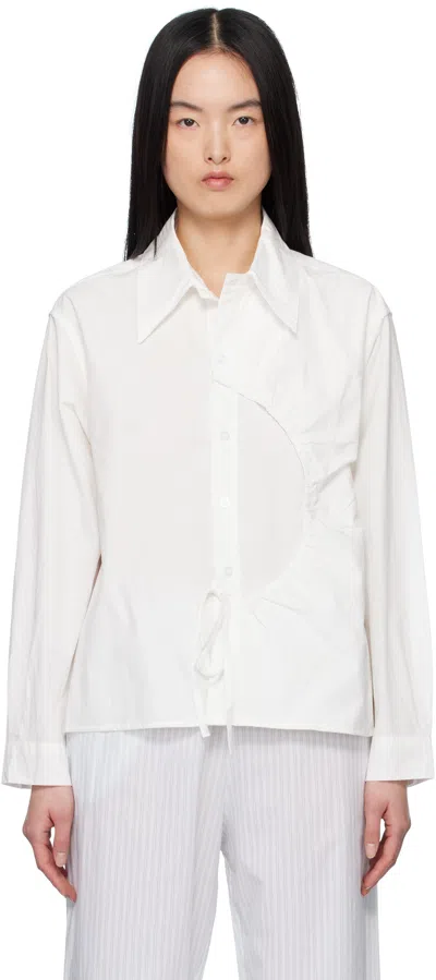 Deiji Studios White Arch Tie Shirt