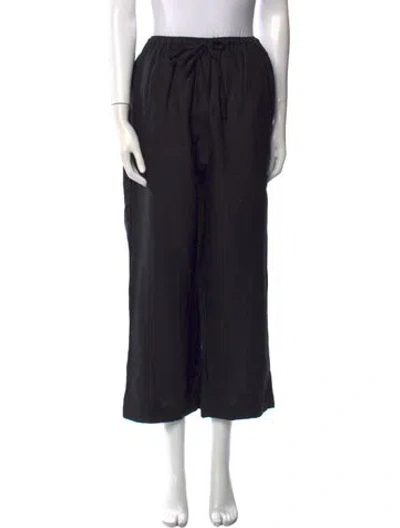 Pre-owned Deiji Studios Wide Leg Pants In Black