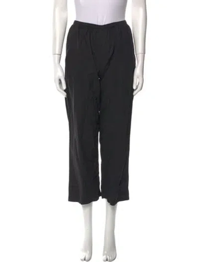 Pre-owned Deiji Studios Wide Leg Pants In Black
