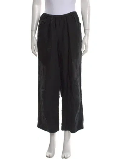 Pre-owned Deiji Studios Wide Leg Pants In Black