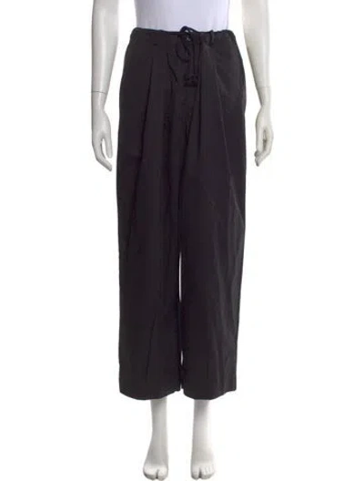 Pre-owned Deiji Studios Wide Leg Pants In Black