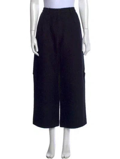 Pre-owned Deiji Studios Wide Leg Pants In Black